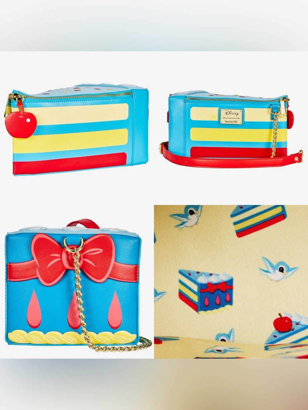 NWOT Loungefly Disney Snow White And The Seven Dwarfs Cake Bag